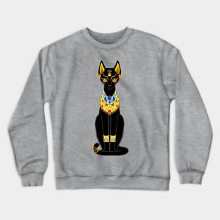 Cat Ancient Egypt Deity Sacred Animal 2 Crewneck Sweatshirt